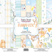 12" x 12" paper pad - Funny Fox Boy