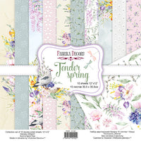 12" x 12" paper pad - Tender Spring