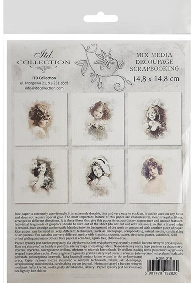 Vintage Girls - rice paper set | Crafty Wizard