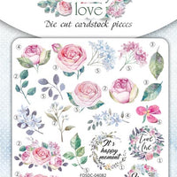 63pcs Shabby Love die cuts - Crafty Wizard