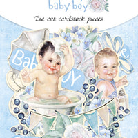 55pcs Shabby Baby Boy die cuts - Crafty Wizard