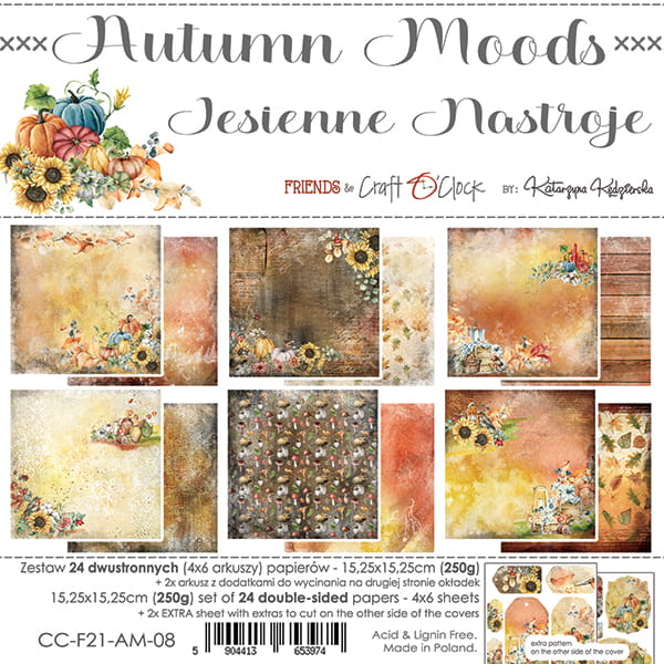 6" x 6" paper pad - Autumn Moods