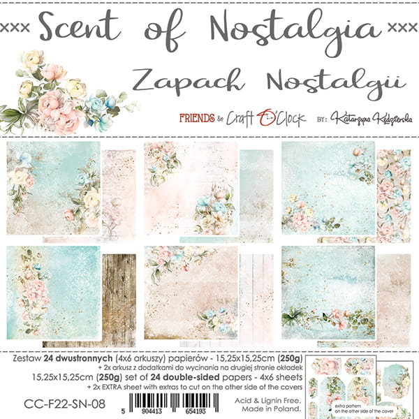 6" x 6" paper pad - Scent of Nostalgia