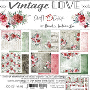 6" x 6" paper pad - Vintage Love
