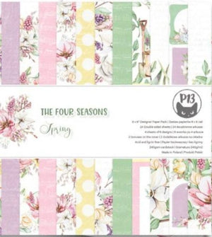 6" x 6" paper pad - The Four Seasons Spring