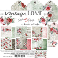 6" x 6" paper pad - Vintage Love
