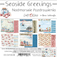 6" x 6" paper pad - Seaside Greetings