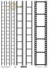 A4 Movies theme transparent foil set