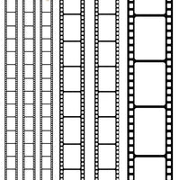 A4 Movies theme transparent foil set