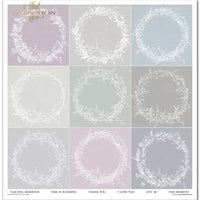 11.8" x 12.1" paper pad - Shabby chic four colours