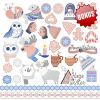 8" x 8" paper pad - Huge Winter - Crafty Wizard