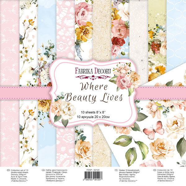 8" x 8" paper pad - Where Beauty Lives