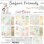 8" x 8" paper pad - Safari Friends