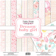 8" x 8" paper pad -  Dreamy Baby Girl - Crafty Wizard