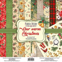 8" x 8" paper pad - Our Warm Christmas