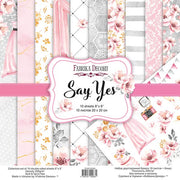8" x 8" paper pad - Say Yes - Crafty Wizard