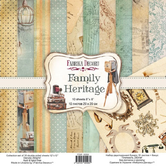 8" x 8" paper pad - Family Heritage