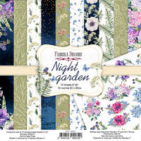 8" x 8" paper pad - Night Garden - Crafty Wizard