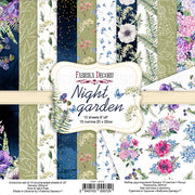 8" x 8" paper pad - Night Garden - Crafty Wizard