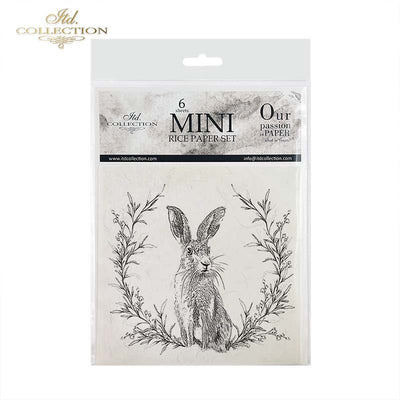 Wreaths and Hares 3 - rice paper set