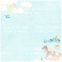 12" x 12" paper pad - Dreamy Baby Boy - Crafty Wizard