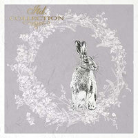 Wreaths and Hares 1 - rice paper set