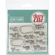 Avery Elle - Speech Bubbles - Clear Stamp Set