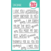 Avery Elle - Handwritten Notes - Clear Stamp Set - Crafty Wizard