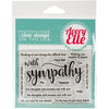 Avery Elle - With Sympathy - Clear Stamp Set - Crafty Wizard