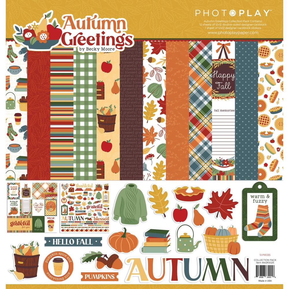 12" x 12" paper pad - Autumn Greetings