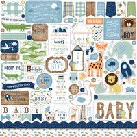 12" x 12" paper pad - Baby Boy - Crafty Wizard