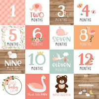 6" x 6" paper pad - Baby Girl - Crafty Wizard