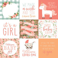 6" x 6" paper pad - Baby Girl - Crafty Wizard