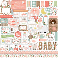 12" x 12" paper pad - Baby Girl - Crafty Wizard
