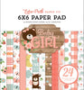 6" x 6" paper pad - Baby Girl - Crafty Wizard