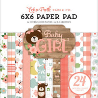 6" x 6" paper pad - Baby Girl - Crafty Wizard