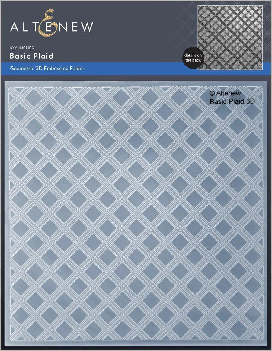 Altenew - Basic Plaid 3D Embossing Folder