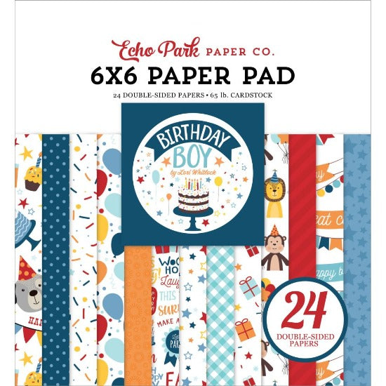6" x 6" paper pad - Birthday Boy