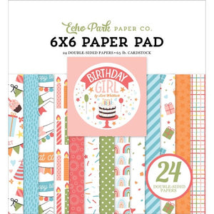 6" x 6" paper pad - Birthday Girl
