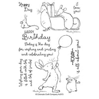 Colorado Craft Company - Anita Jeram Birthday Wishing Clear Stamp Set