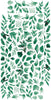 15.5 cm x 30.5 cm  paper pad - Basic mint flowers