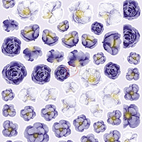 15.5 cm x 30.5 cm  paper pad - Basic lavender flowers