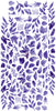 15.5 cm x 30.5 cm  paper pad - Basic lavender flowers