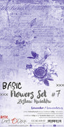 15.5 cm x 30.5 cm  paper pad - Basic lavender flowers