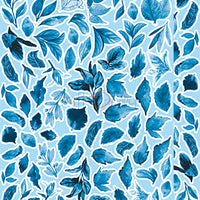 15.5 cm x 30.5 cm  paper pad - Basic blue flowers