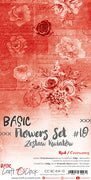 15.5 cm x 30.5 cm  paper pad - Basic red flowers