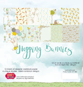 12" x 12" paper pad - Hopping Bunnies