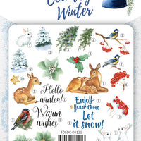 52pcs Country Winter die cuts