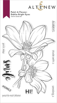 Altenew - Paint-A-Flower: Dahlia Bright Eyes - Clear Stamp Set