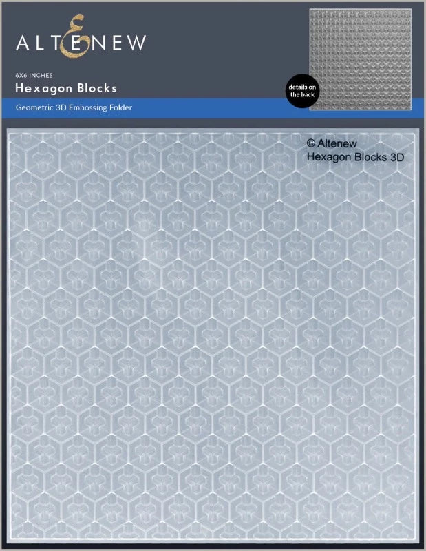 Altenew - Hexagon Blocks 3D Embossing Folder